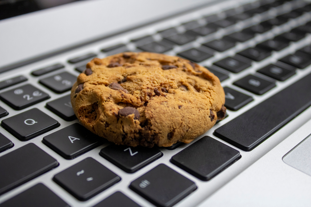 cookie on a keyboard