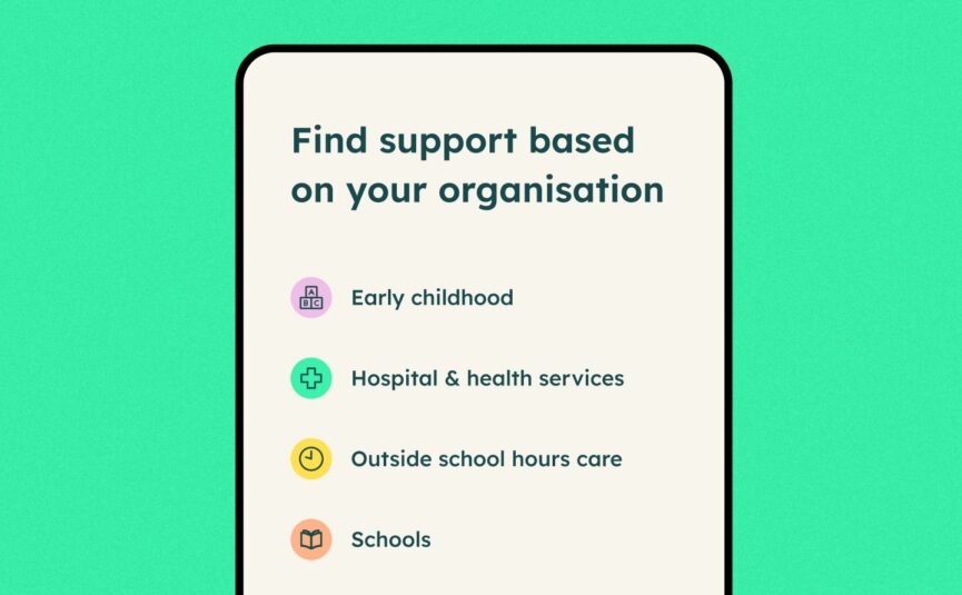 HEAS website mobile design screen