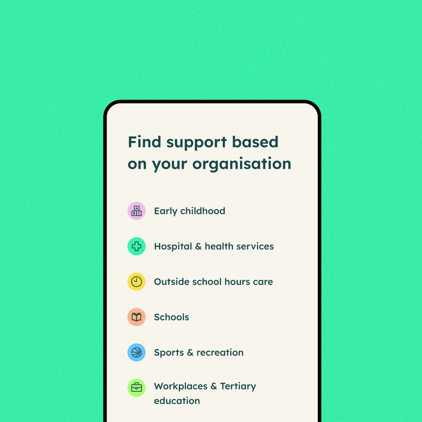 HEAS website mobile design screen