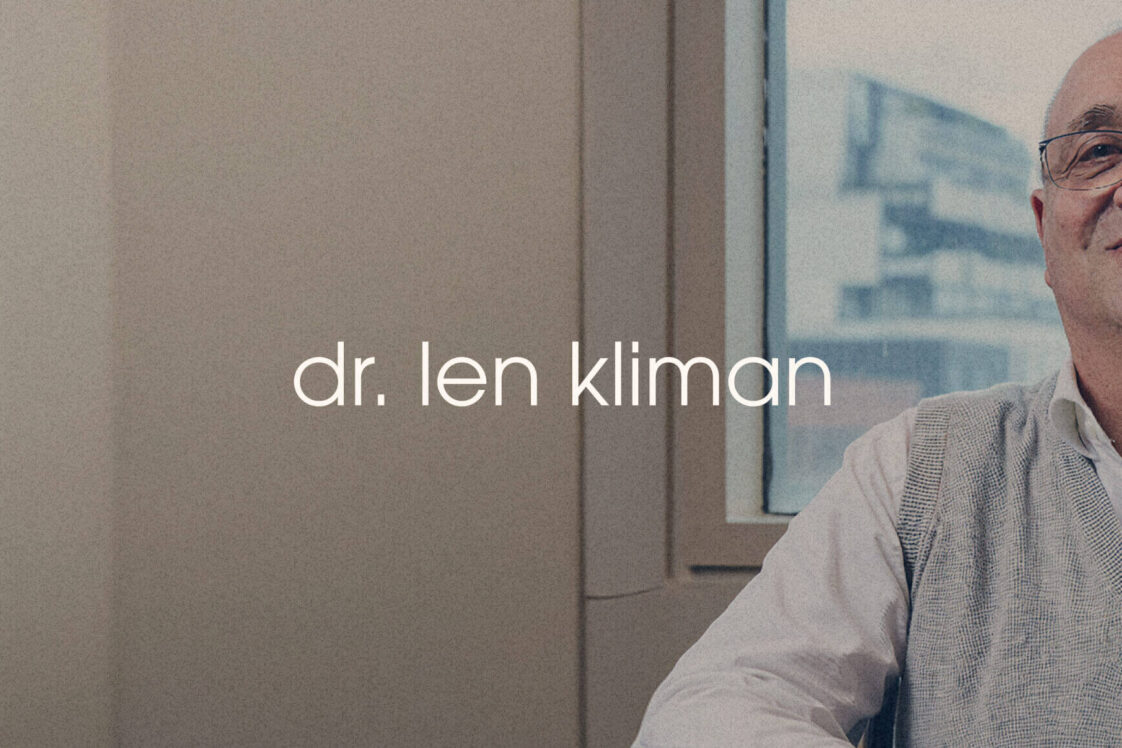 banner of Dr Len smiling and the logo