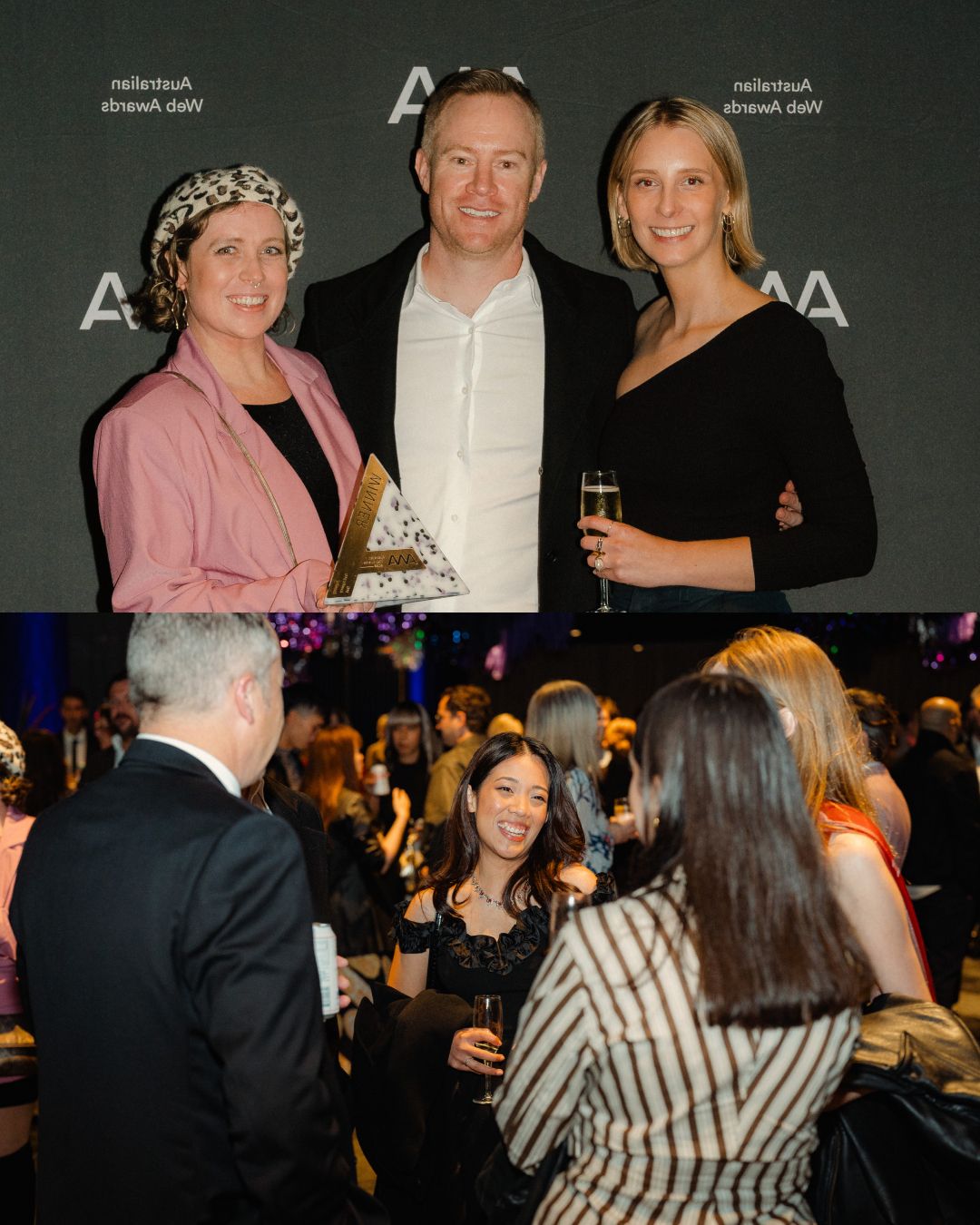 Sod team mingling at the Australian Website Awards 2025