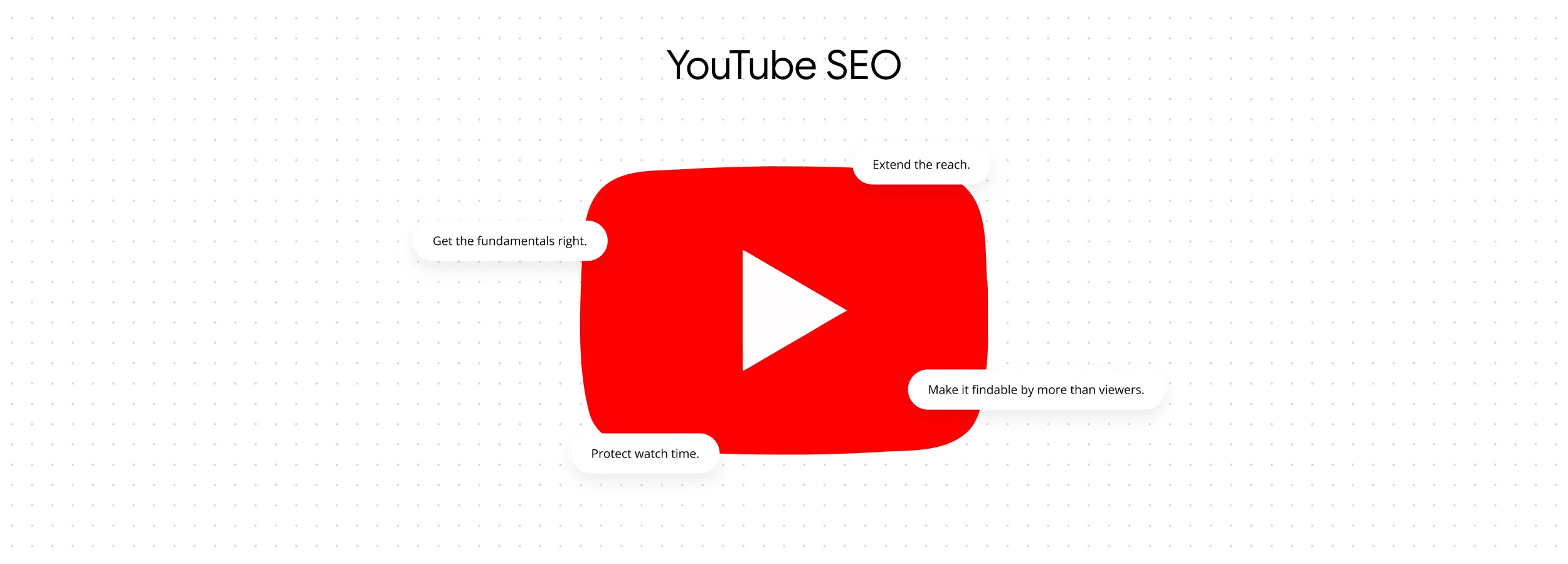 A banner with the YouTube logo.